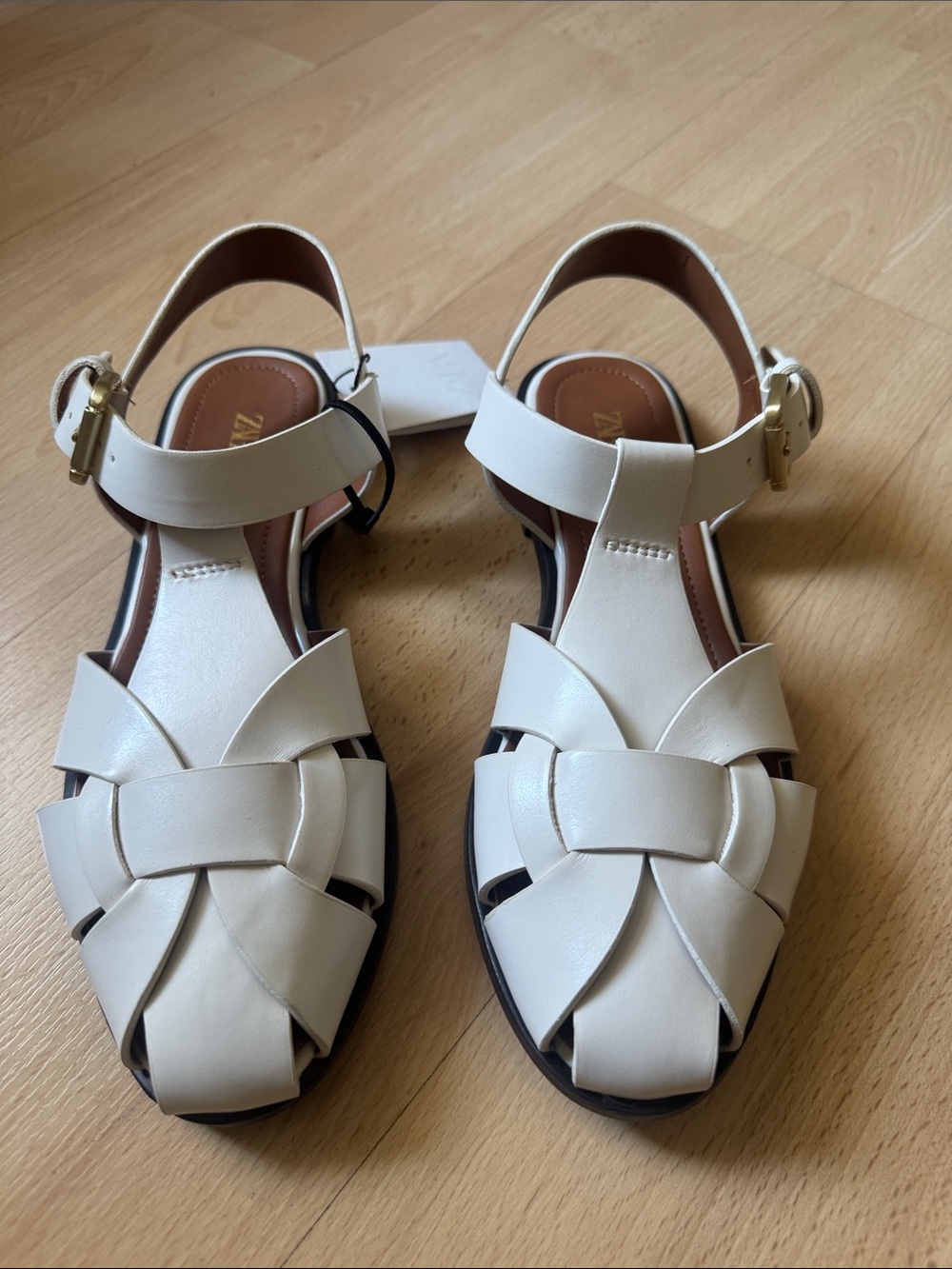 Zara Fisherman Flat Sandals
